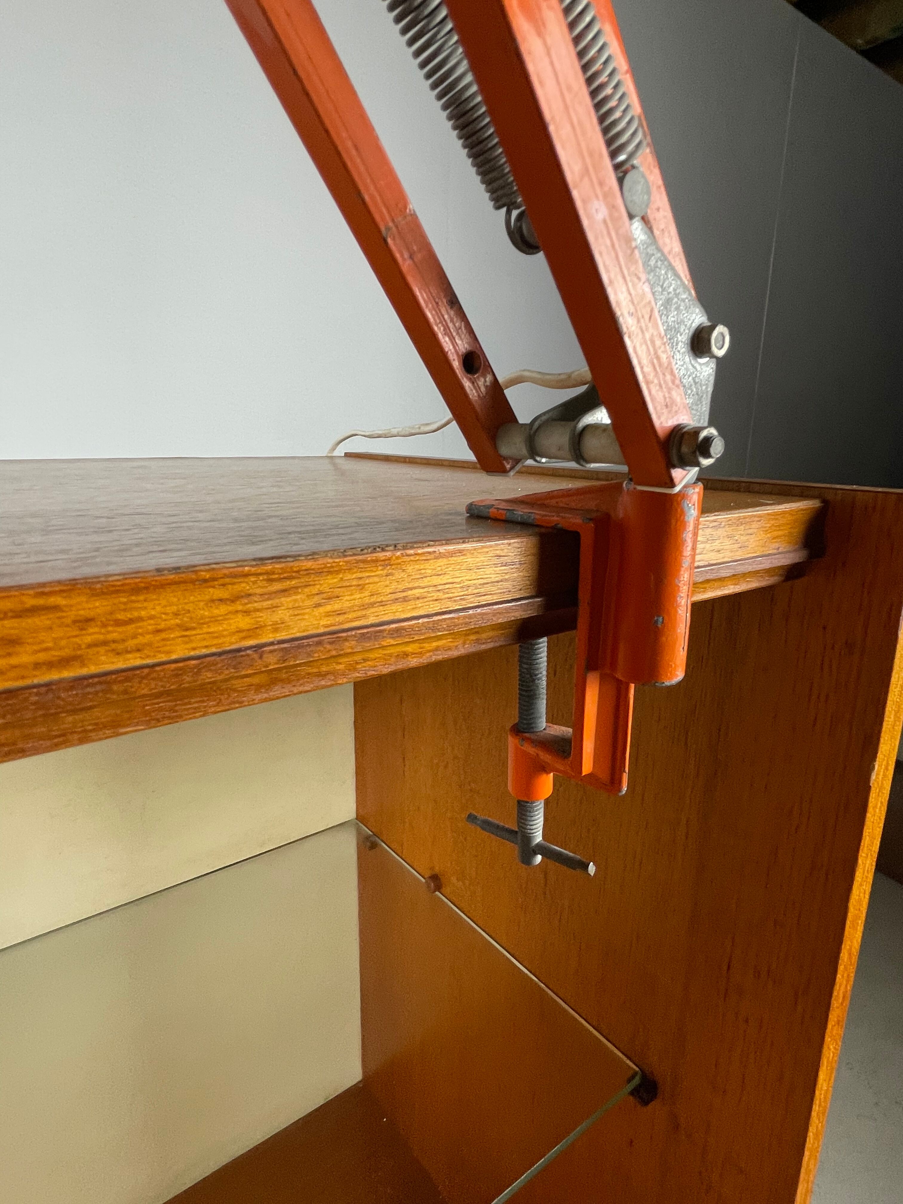 Articulated desk lamp 1970 orange