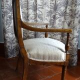 Paire de fauteuils époque Directoire en merisier