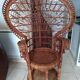 Vintage Emmanuelle armchair in wicker