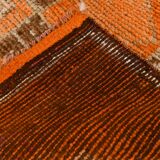 3x9 Vintage Brown & Orange Runner Rug, 84x285Cm