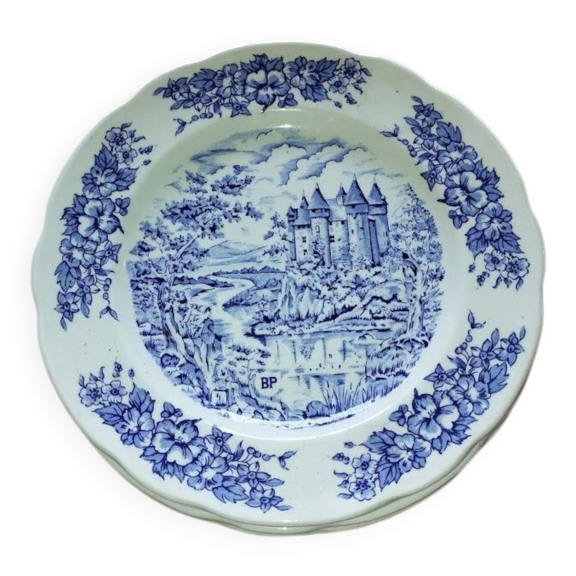 Set of 13 Pyroblan BP Flat Plates | Blue Castle Decor – Brand New Condition