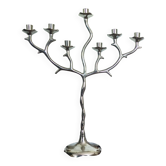Menorah XXL, chandelier en aluminium, années 1970