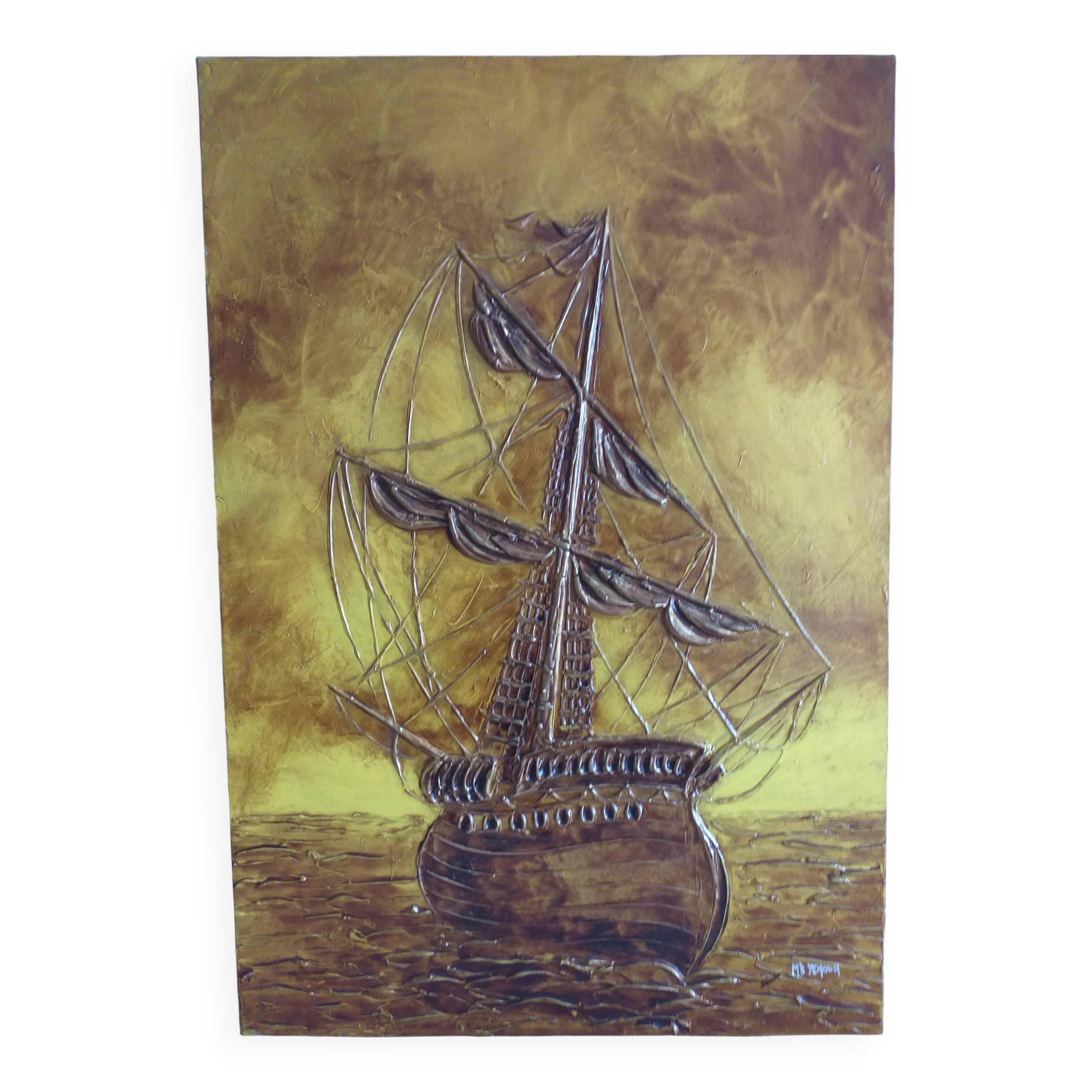 Painting on canvas by b.denoun