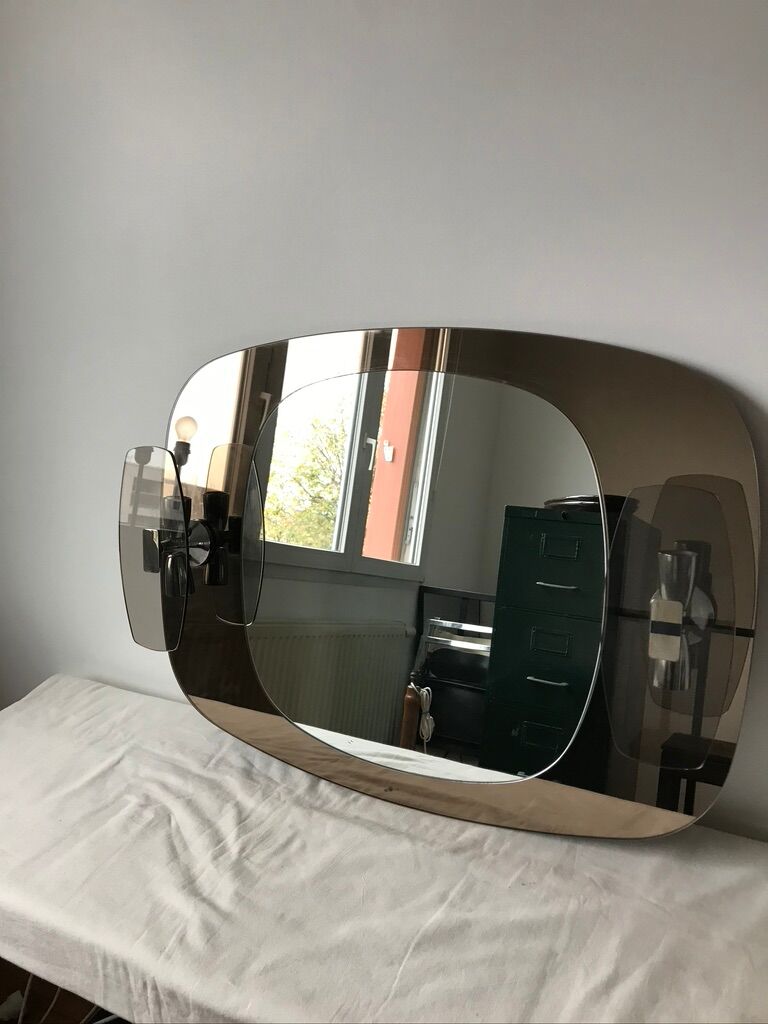 Veca smoked bathroom mirror 79x59cm