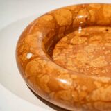 Rosso Verona marble centerpiece / empty pocket, Italian design 1960s