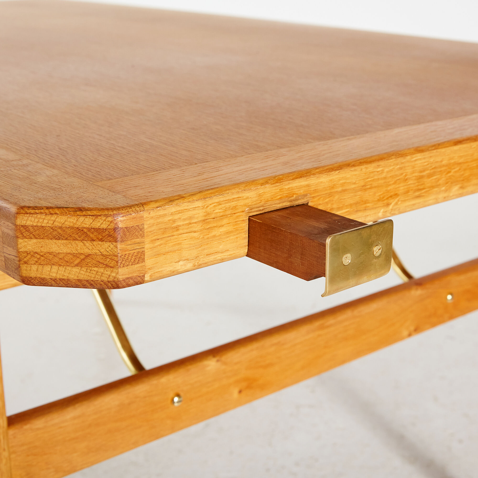 Restored oak dining table