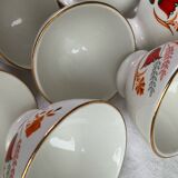 10 Boch coffee bowls (Belgium)