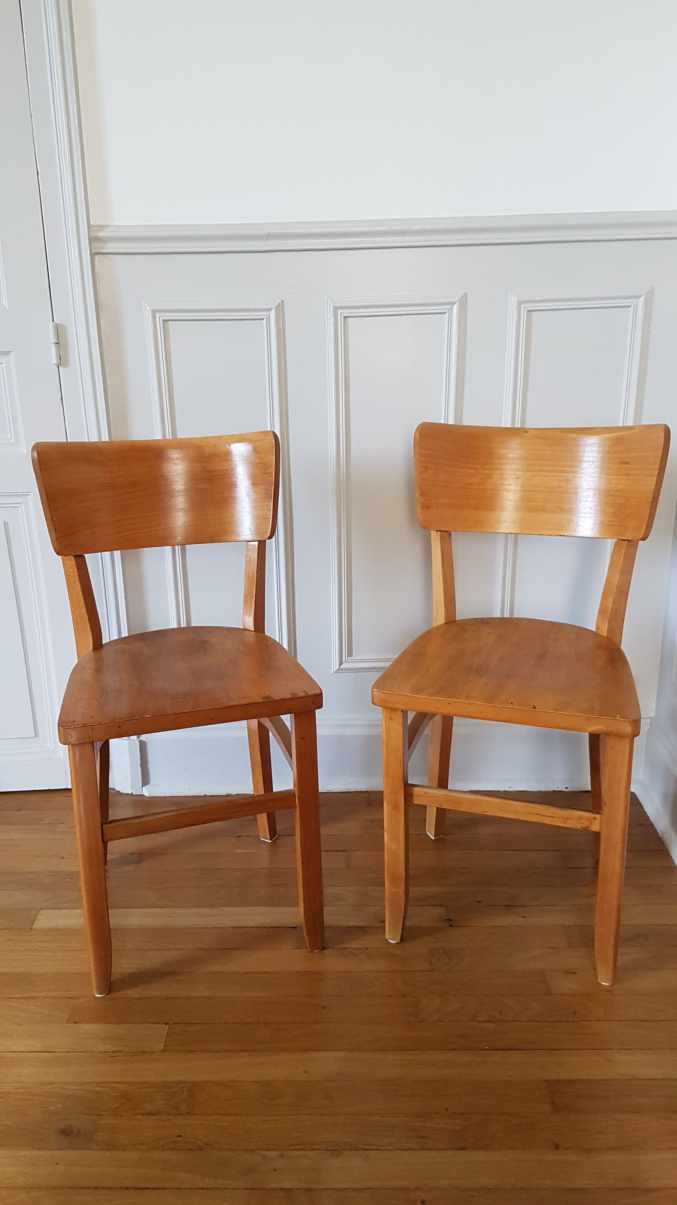Pair of bistro chairs