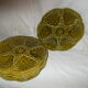 Set de 8 assiettes à coquillages ou huitres faïence de Gien