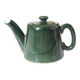 Théière de bistrot individuelle en porcelaine verte