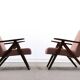 Mid Century Easy Chair Model B - 310 Var in Pink Boucle