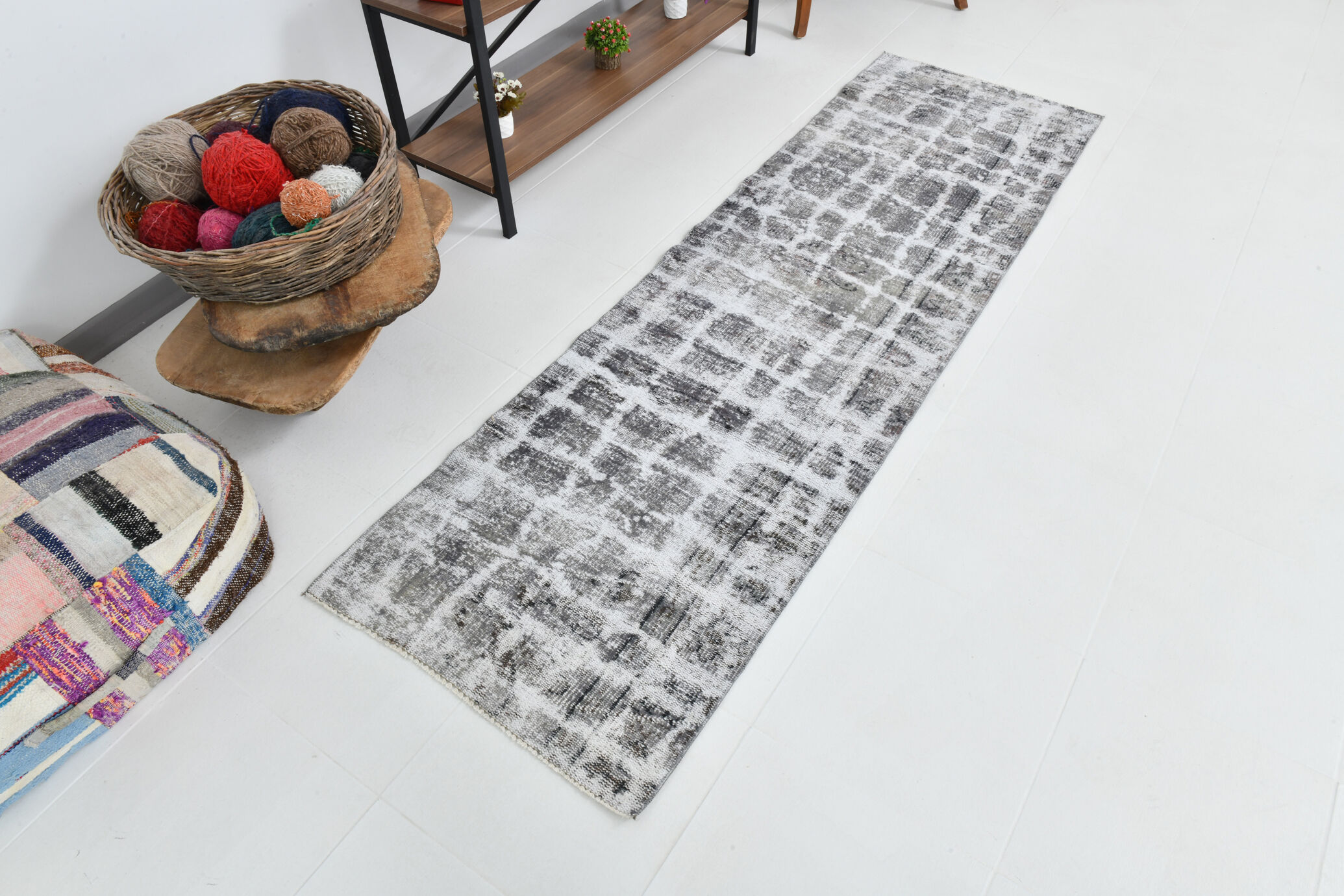Short vintage runner rug 70x234cm