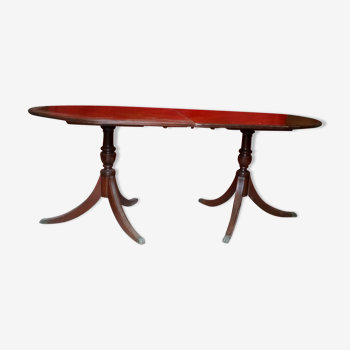 Chippendale-style mahogany dining table