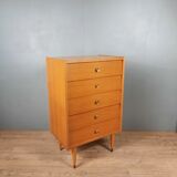 Small vintage oak rag picker