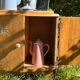 Two-door wooden bedside table
