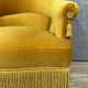 Pair of armchairs "toad" napoleon III era in Genoa velvet