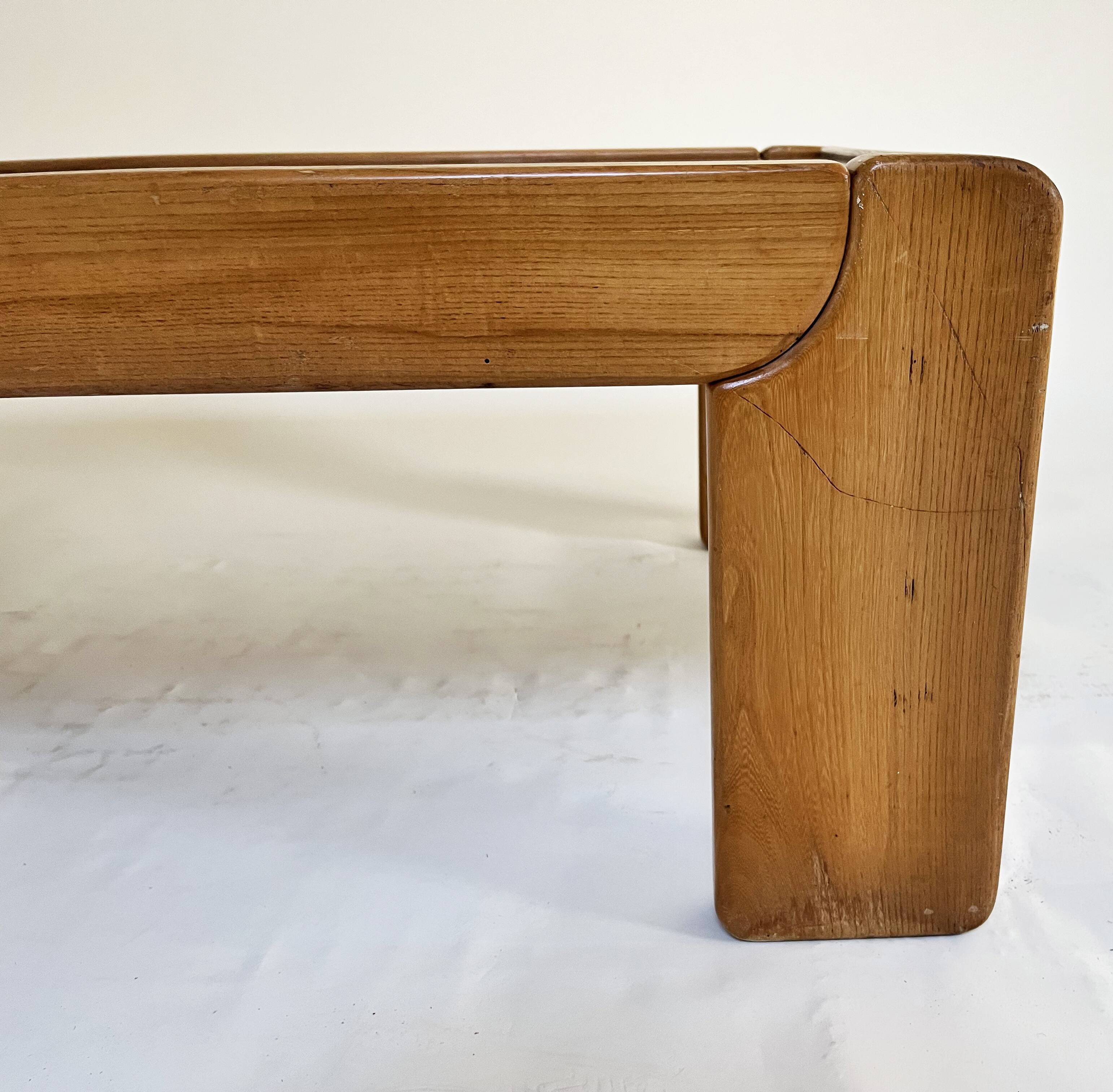 Solid elm coffee table - Maison Regain