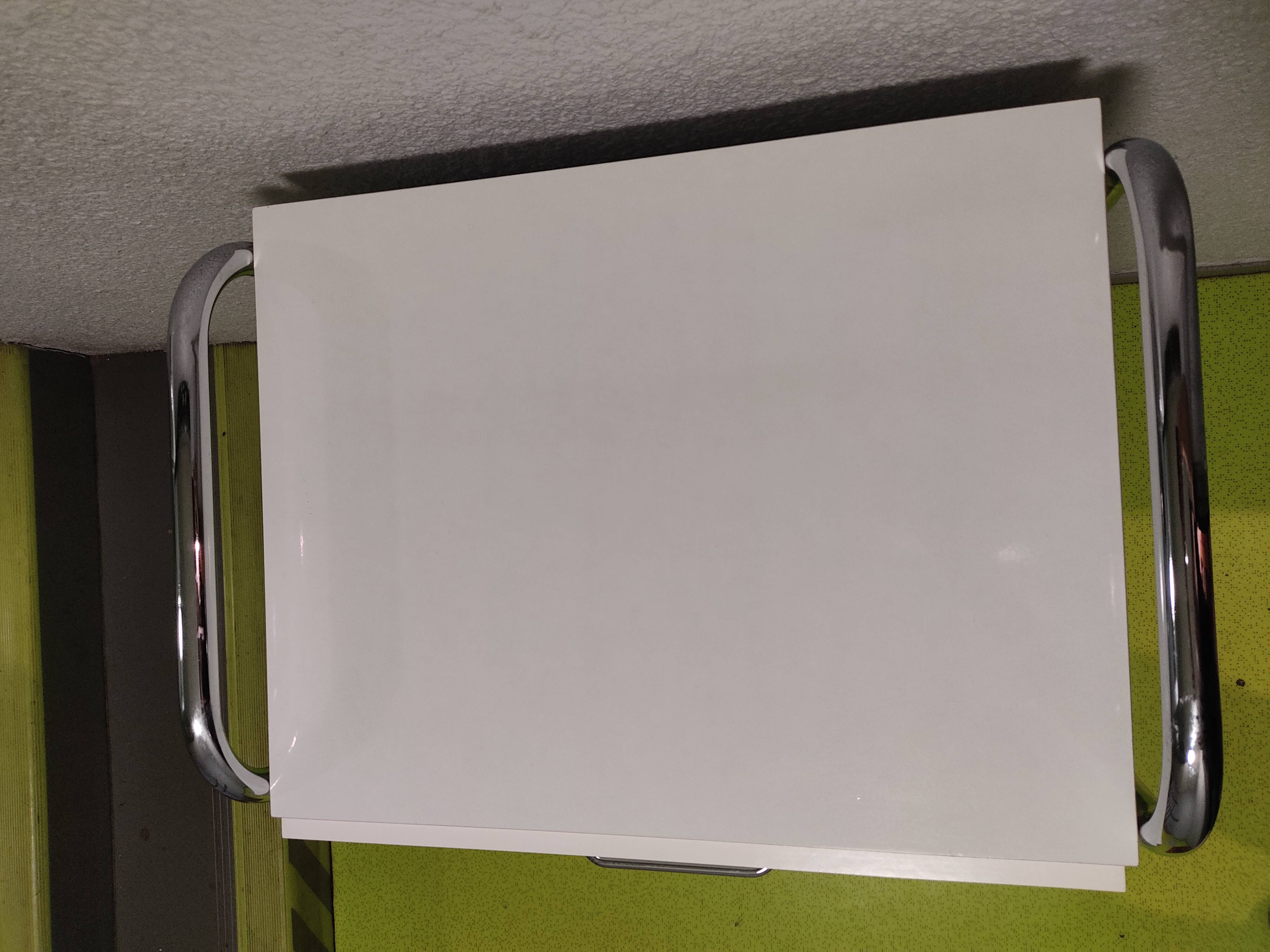 Medical trolley stainless steel, white lacquered 4 drawers