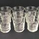 10 verres gobelets ciselés années 40