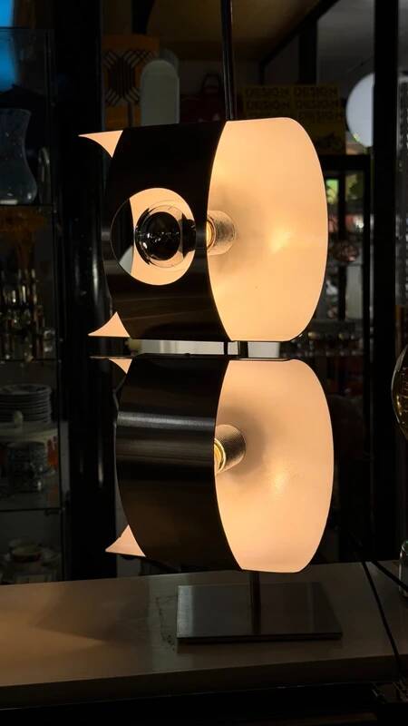 Jocelyne trocmé table lamp oxar - 2 lights - vintage - space age - 1960s/1970s