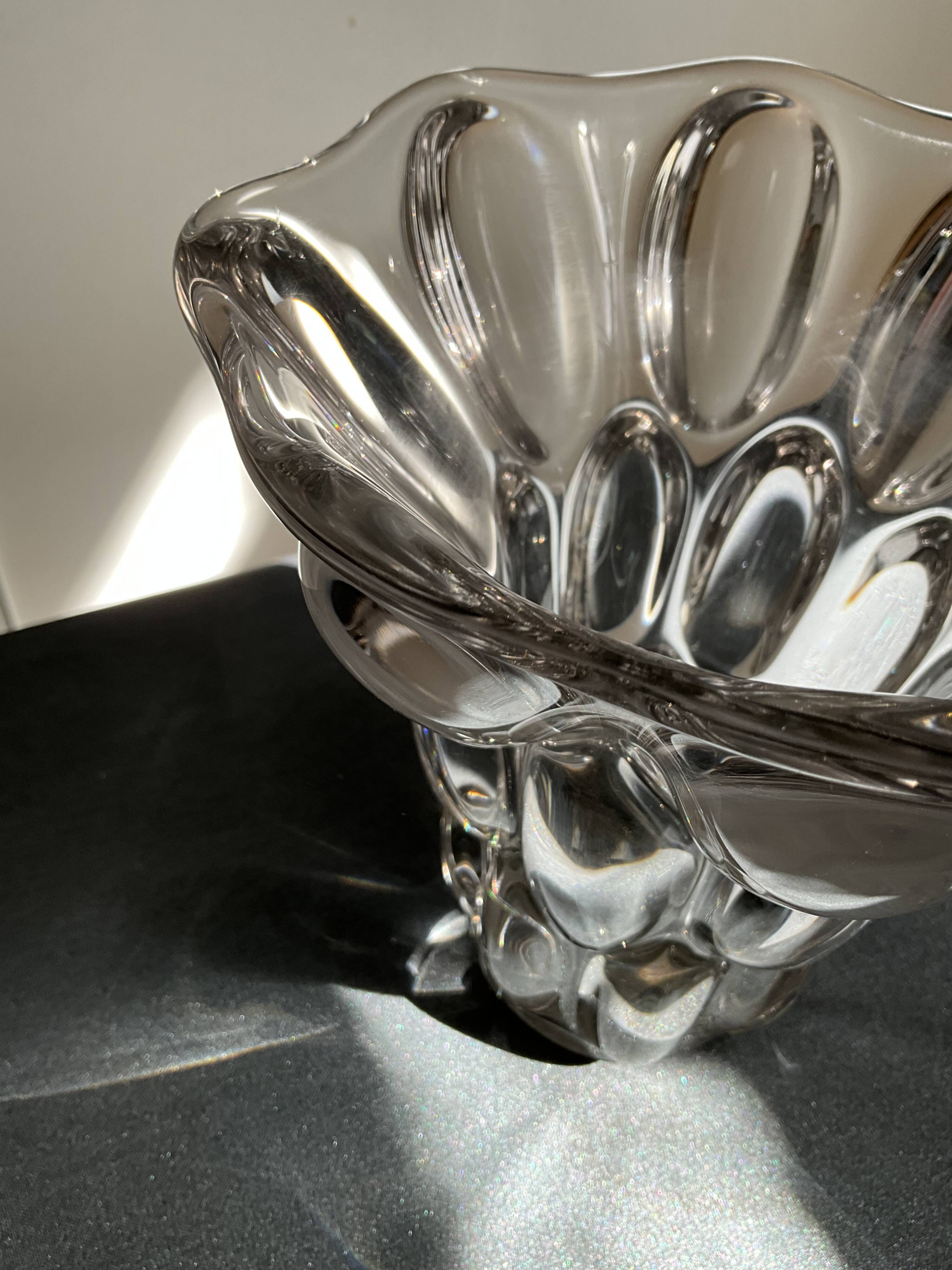 Vase en cristal français