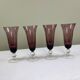 4 purple glasses