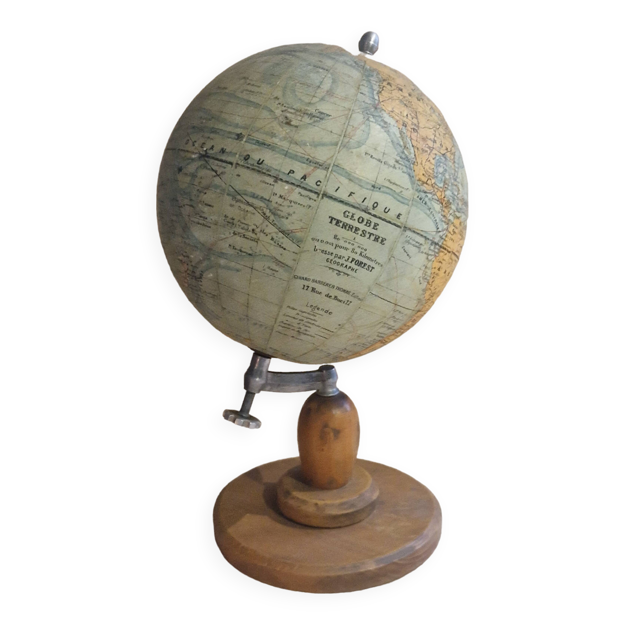 Forest terrestrial globe early 20th century