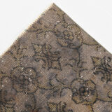 Narrow brown vintage runner 247x70cm