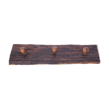 Porte-manteau vintage, bois flotté