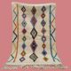 Colorful hand-woven Berber rug, size 150 x 250 cm