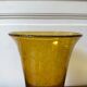 Vase Biot en verre soufflé - teinte ambrée