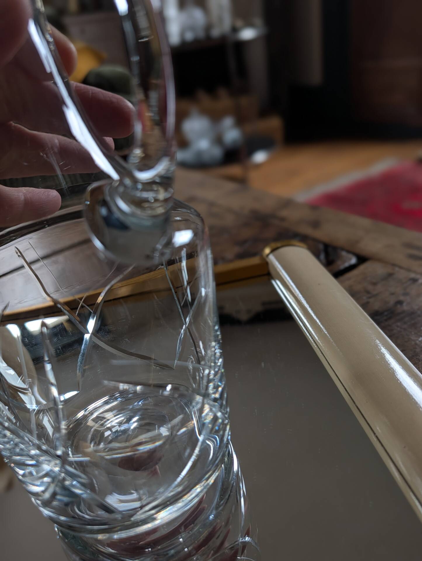 Cut glass carafe – 1960s