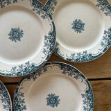 6 antique dinner plates
