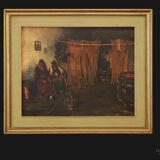 Conversation de taverne Camillo Gioja Barbera (1829-1906)