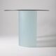 Table ovale en verre