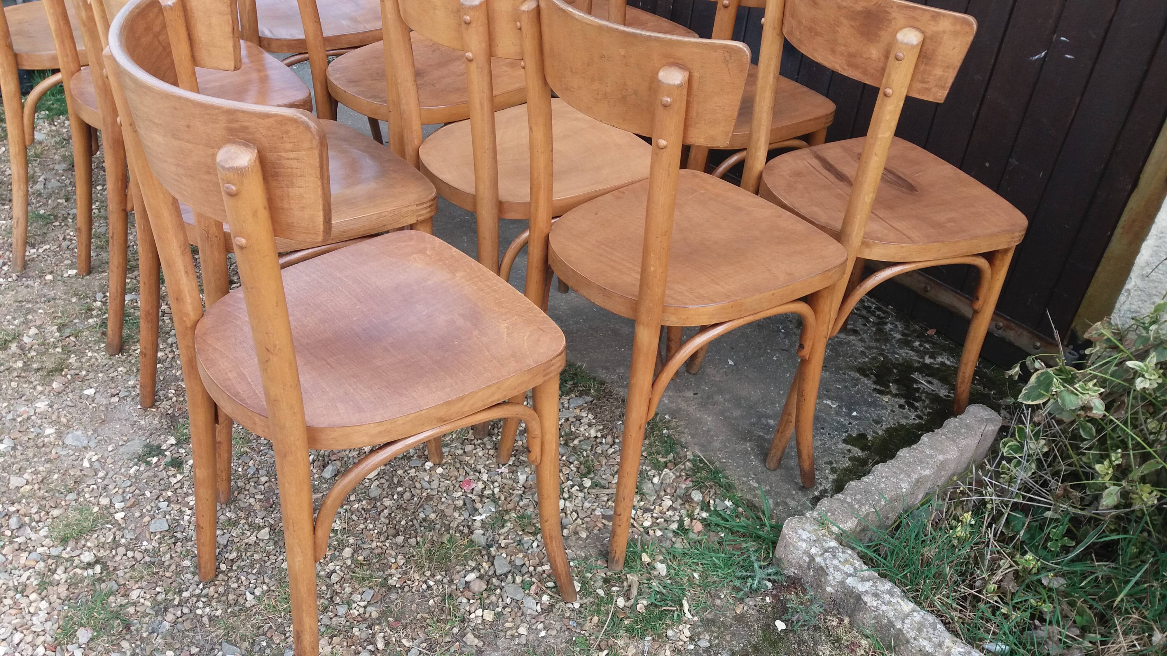 Set of 12 bistro chairs
