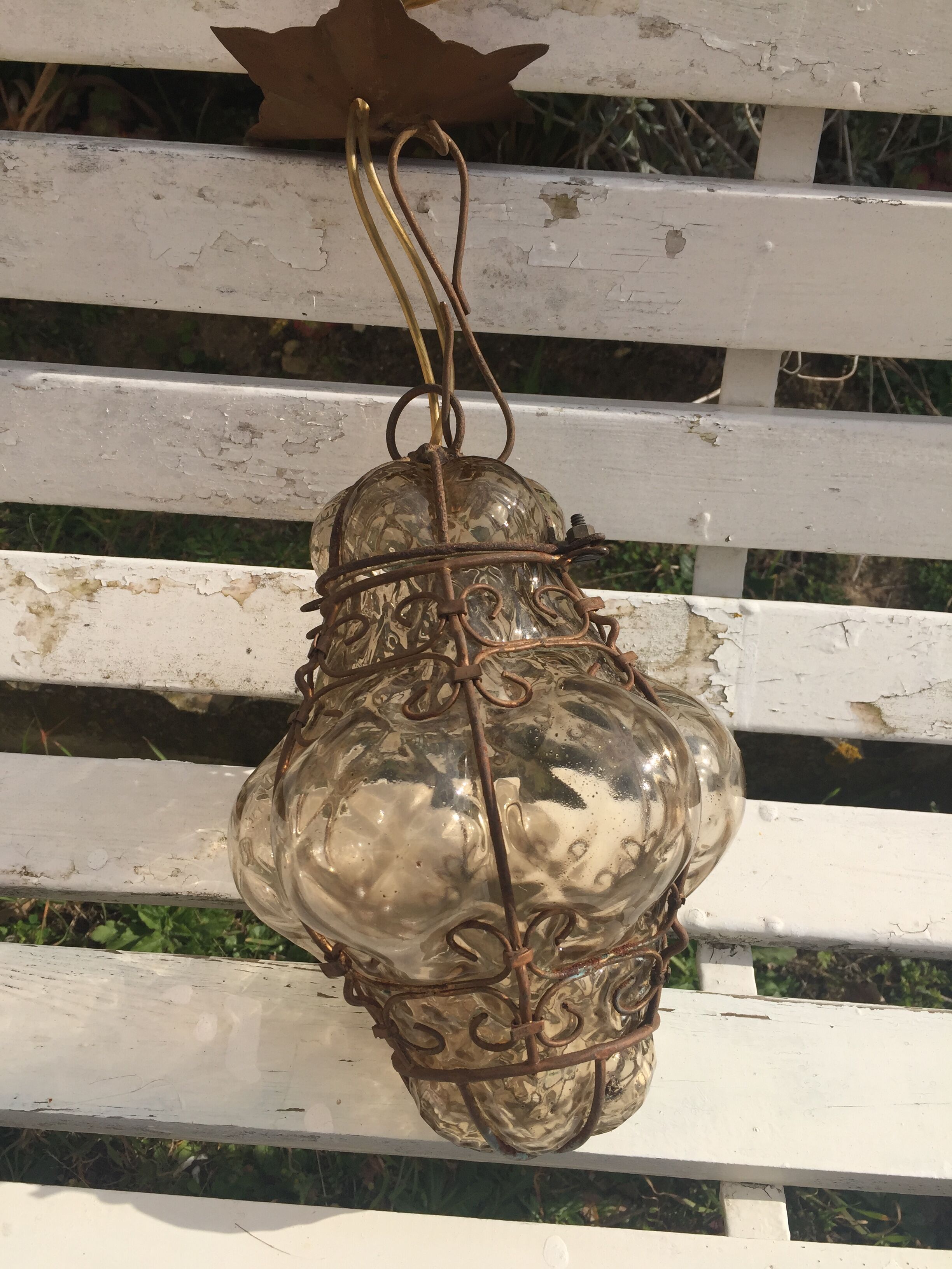 Lantern blown glass Venice 50s