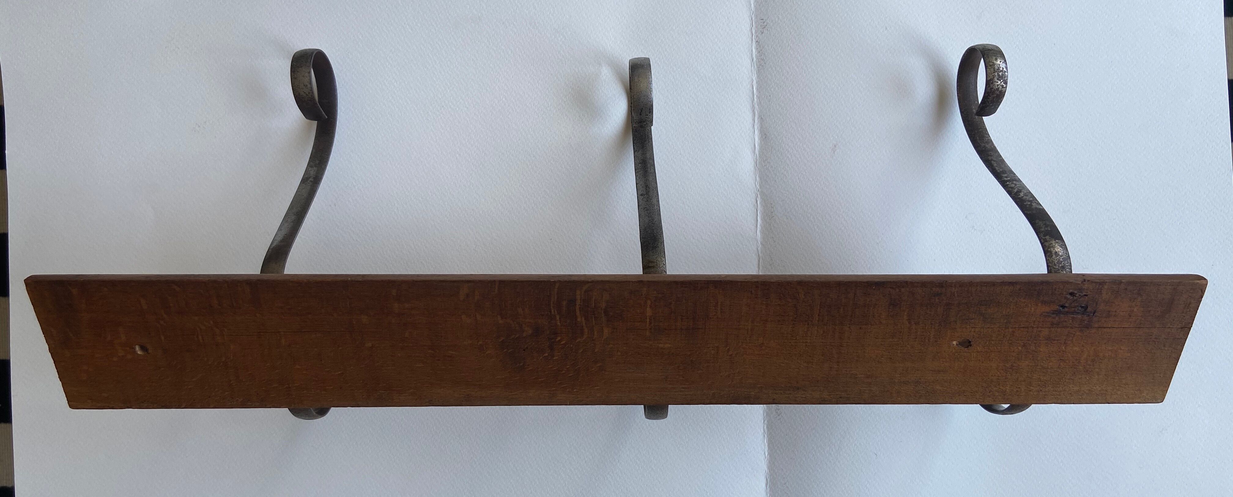 3-patères wall coat rack