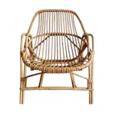 Vintage rattan armchair