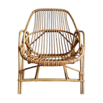 Vintage rattan armchair