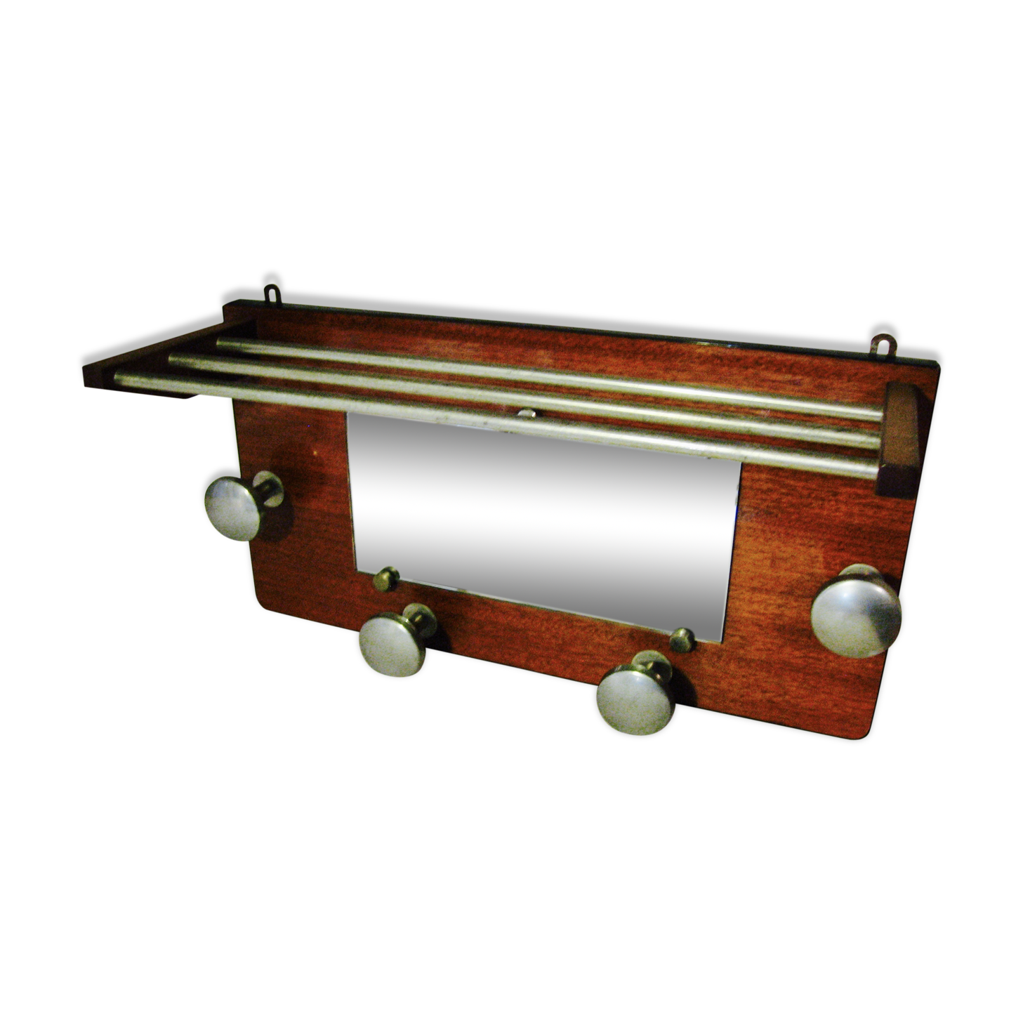 Locker room door-Hat hangers