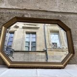 Octagonal Golden Mirror  43x68cm