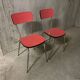 Paire de chaises en formica années 70