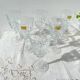 6 vintage Cristal d'Arques Chantelle red wine glasses