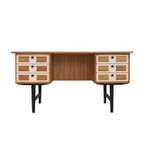 Oak desk, Danish design, 1960s, designer: Henning Kjaernulf