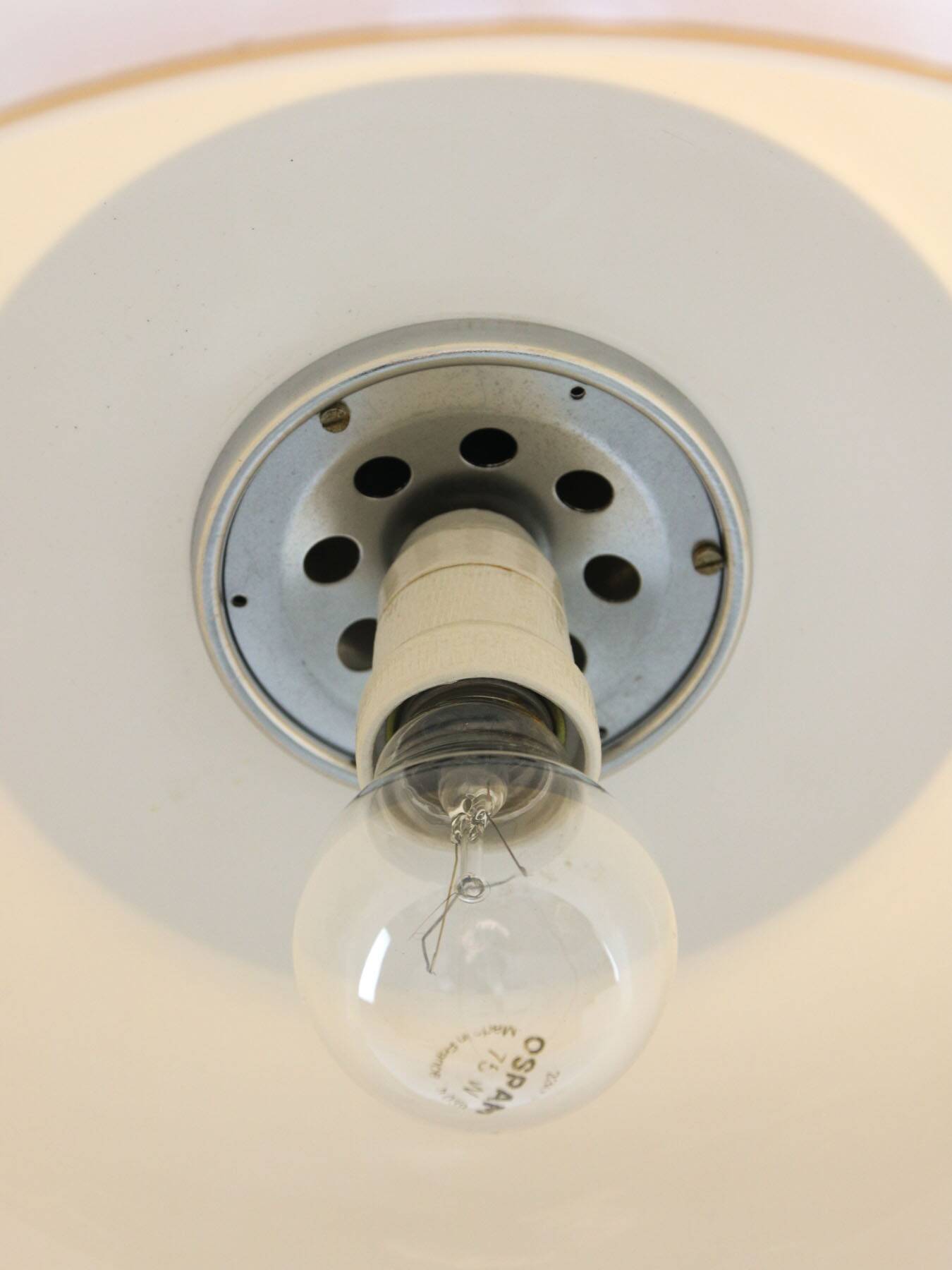 Space Age Brown Pendant Lamp from Guzzini, 1960s