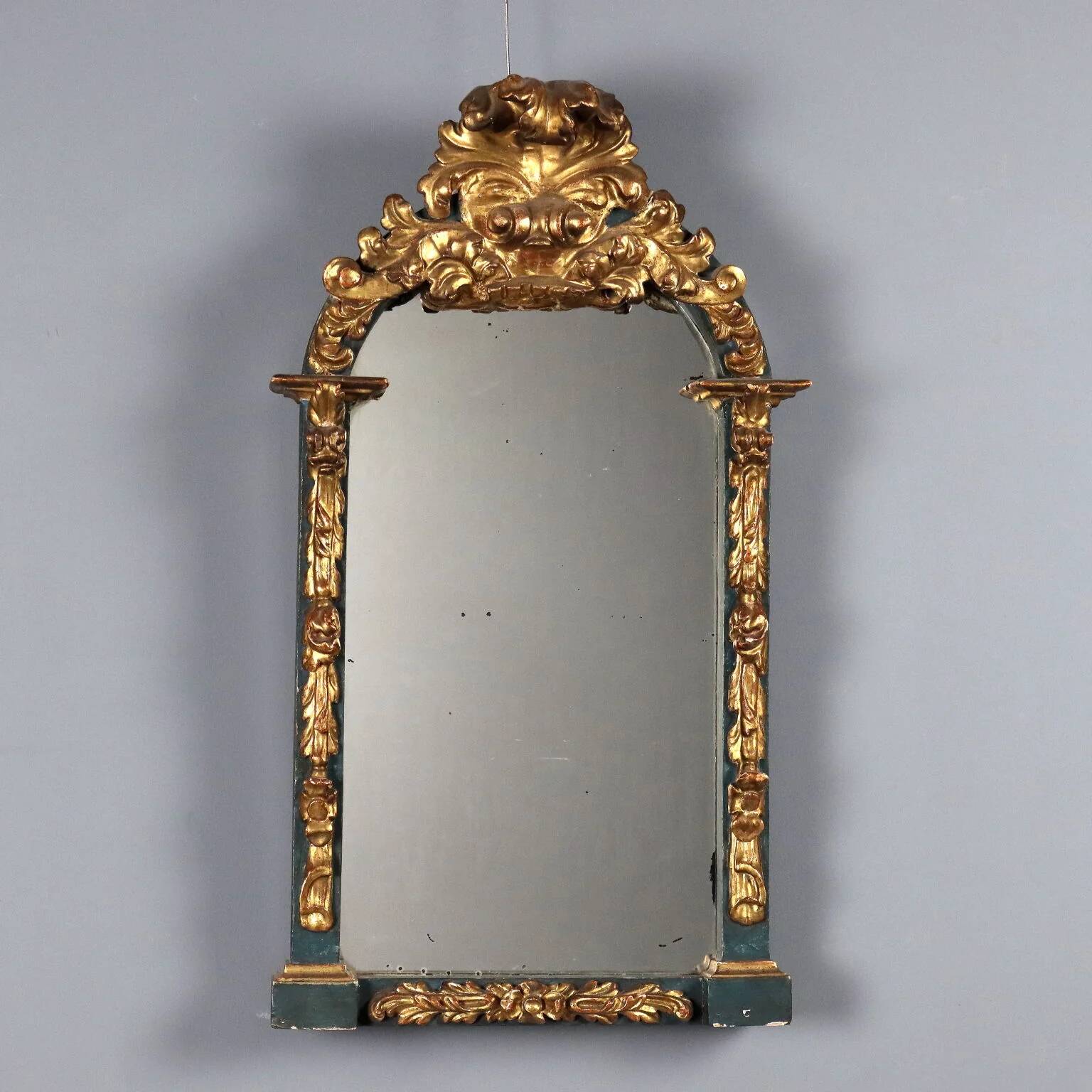 Carved and gilded wooden mirror - Italy 19th century