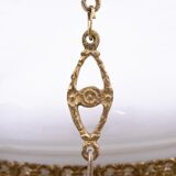 Brass chandelier from the first half of the 20th century.