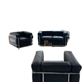 Set LC2 Le Corbusier Cassina