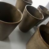Vintage Digoin stoneware cups